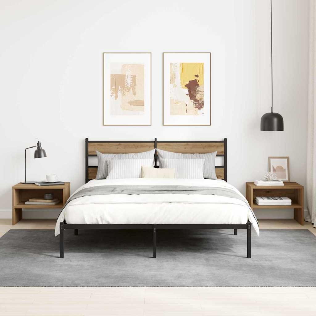 875005 1 Dulap de noapte stejar artizanal 40 x 40 x 30 cm Lemn compozit Dulap de noapte stejar artizanal 40 x 40 x 30 cm Lemn compozit