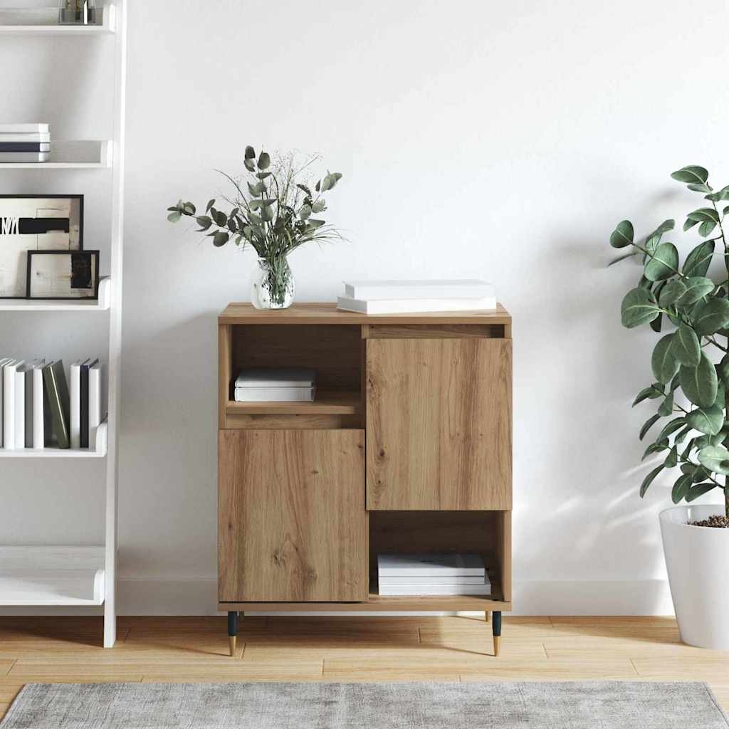 879487 4 Bufet stejar artizanal 60 x 35 x 70 cm Lemn compozit Bufet stejar artizanal 60 x 35 x 70 cm Lemn compozit - imagine 4