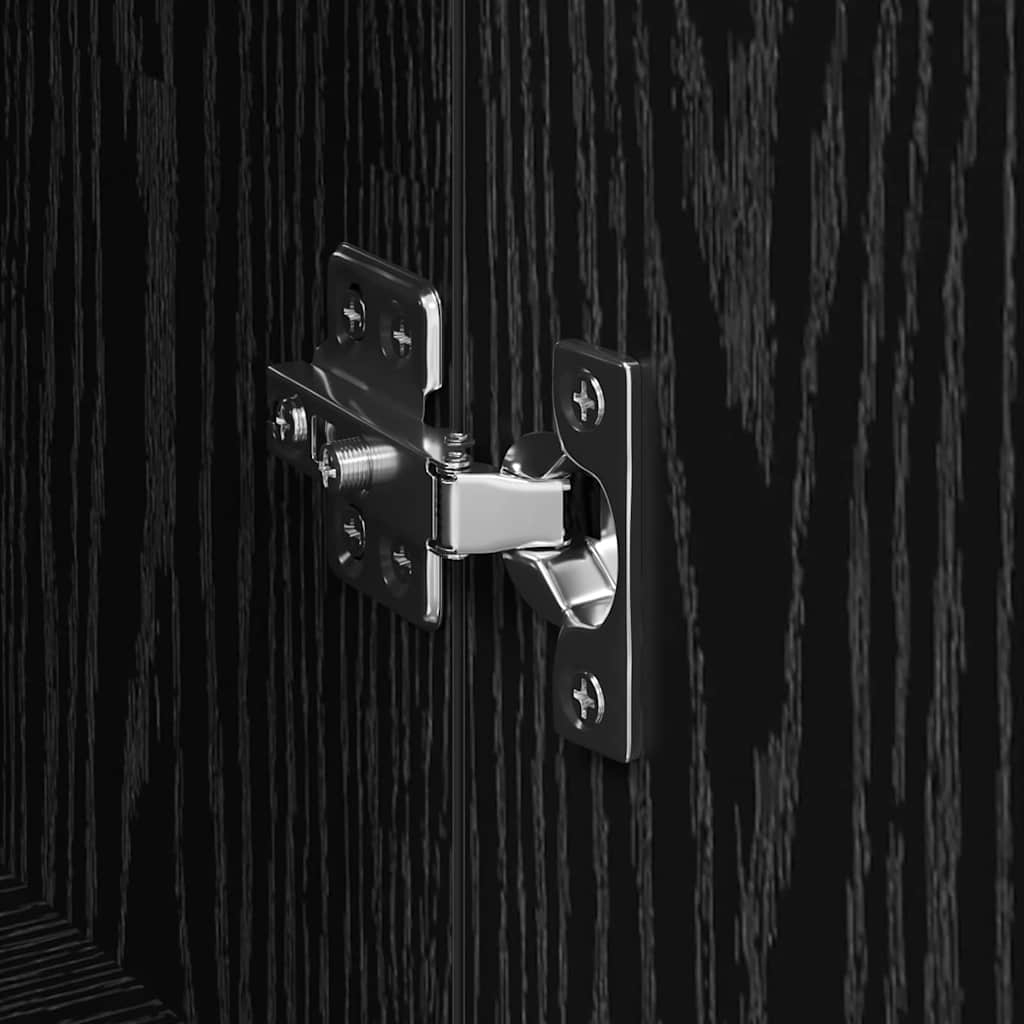 879491 9 Bufet Stejar negru 60 x 35 x 70 cm Lemn compozit Bufet Stejar negru 60 x 35 x 70 cm Lemn compozit - imagine 9