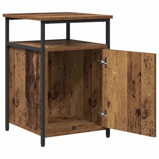 879502 6 Dulap de noapte 2 pcs Lemn vechi Lemn compozit 879502 6