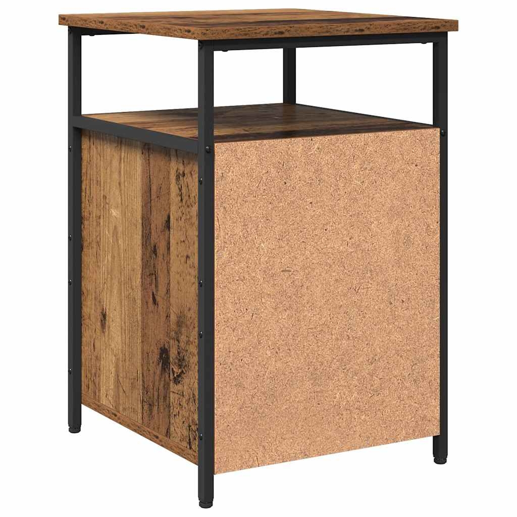 879502 9 Dulap de noapte 2 pcs Lemn vechi Lemn compozit Dulap de noapte 2 pcs Lemn vechi Lemn compozit - imagine 9