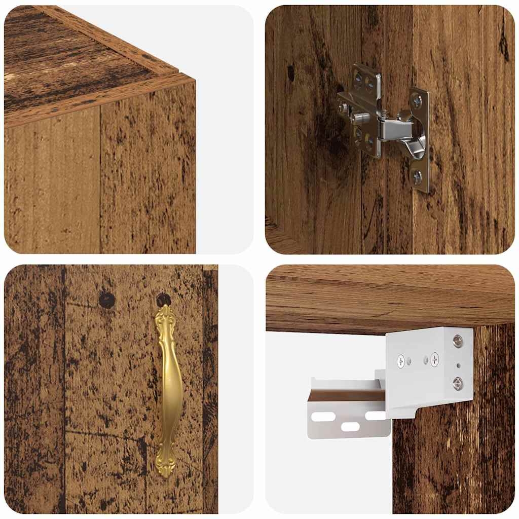 879510 9 Dulap montat pe perete Lemn vechi 69.5 x 34 x 90 cm Dulap montat pe perete Lemn vechi 69.5 x 34 x 90 cm - imagine 9