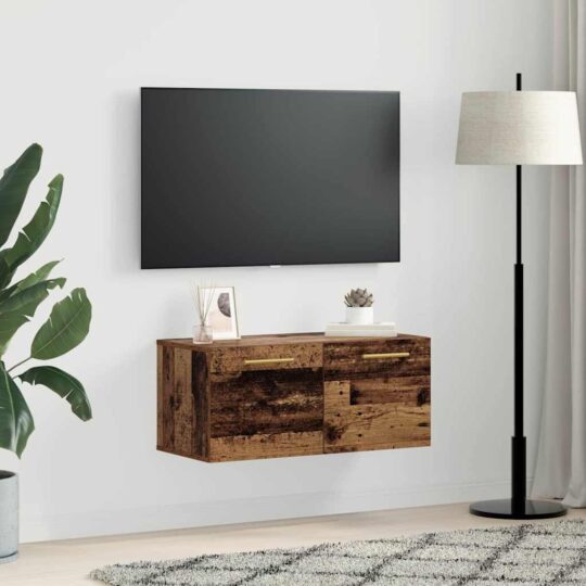 879555 4 Dulap de perete Lemn vechi 80 x 36.5 x 35 cm Lemn compozit 879555 4