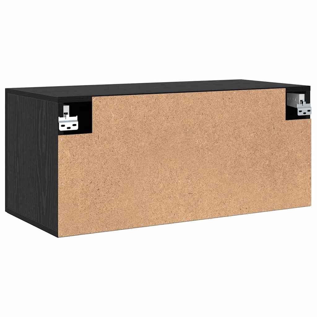 879557 8 Dulap de perete Stejar negru 80 x 36.5 x 35 cm Lemn compozit Dulap de perete Stejar negru 80 x 36.5 x 35 cm Lemn compozit - imagine 8