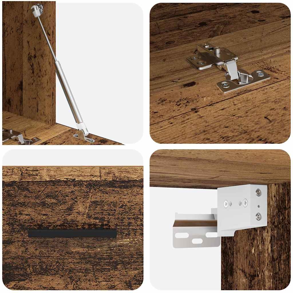 879558 9 Dulap de perete Lemn vechi 80 x 36.5 x 35 cm Lemn compozit Dulap de perete Lemn vechi 80 x 36.5 x 35 cm Lemn compozit - imagine 9