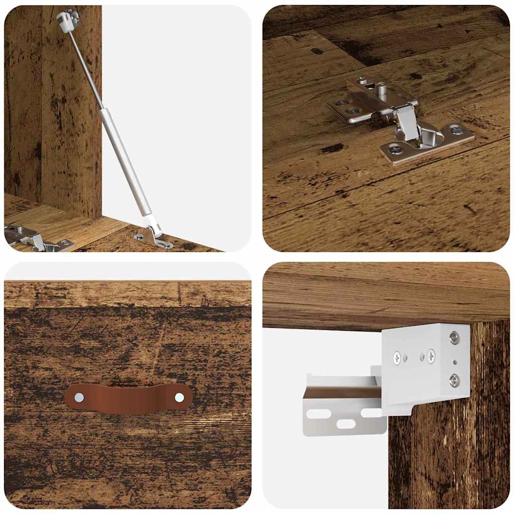 879561 9 Dulap de perete Lemn vechi 100 x 36.5 x 35 cm Lemn compozit Dulap de perete Lemn vechi 100 x 36.5 x 35 cm Lemn compozit - imagine 9