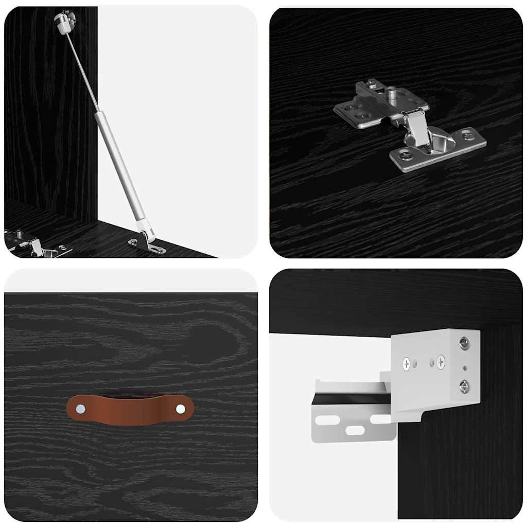 879563 9 Dulap de perete Stejar negru 100 x 36.5 x 35 cm Lemn compozit Dulap de perete Stejar negru 100 x 36.5 x 35 cm Lemn compozit - imagine 9