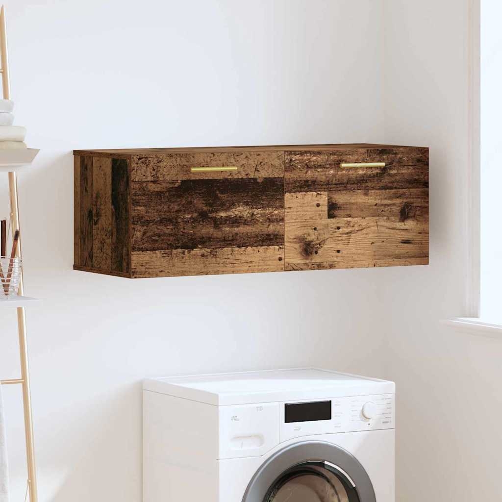 879564 1 Dulap de perete Lemn vechi 100 x 36.5 x 35 cm Lemn compozit Dulap de perete Lemn vechi 100 x 36.5 x 35 cm Lemn compozit