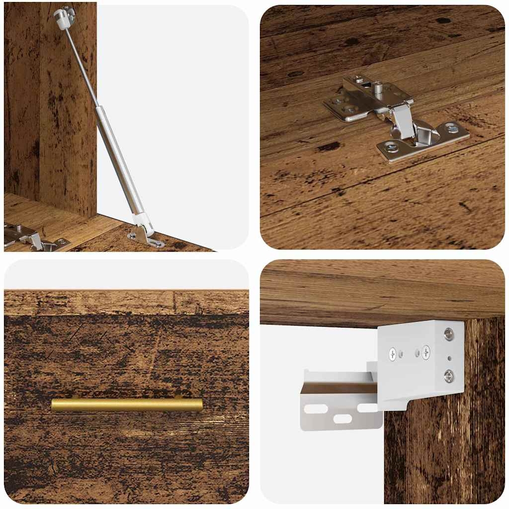 879564 9 Dulap de perete Lemn vechi 100 x 36.5 x 35 cm Lemn compozit Dulap de perete Lemn vechi 100 x 36.5 x 35 cm Lemn compozit - imagine 9