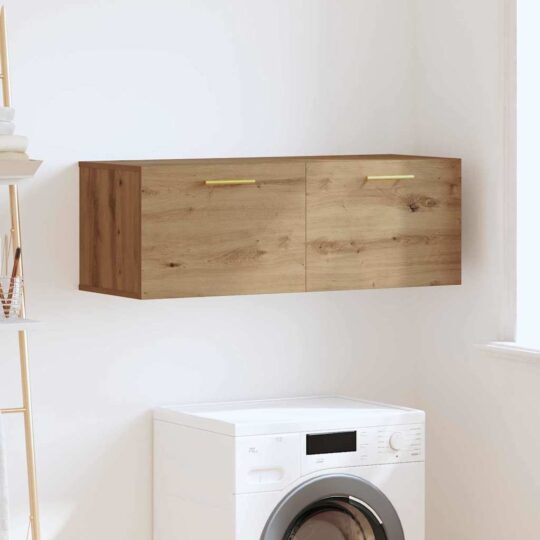 Dulap de perete Pe perete stejar artizanal 100 x 36.5 x 35 cm