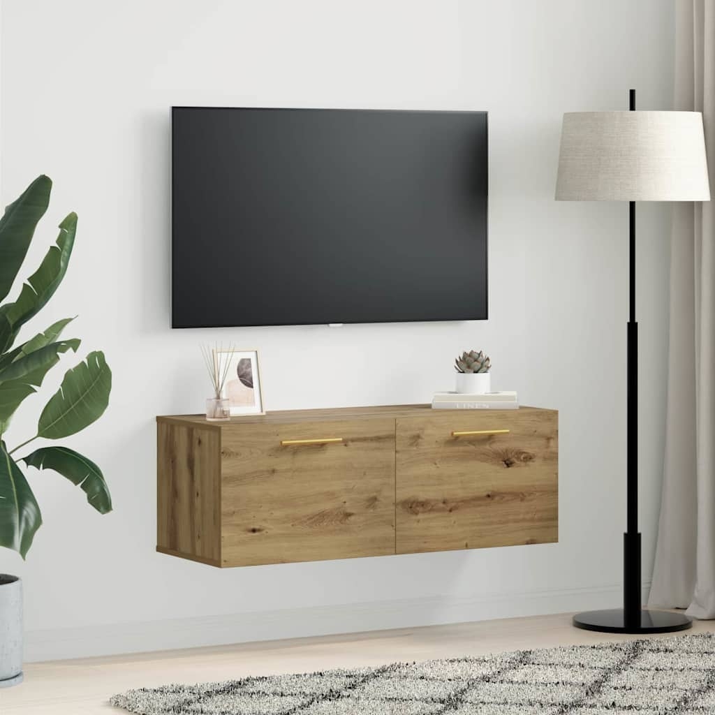 879565 4 Dulap de perete Pe perete stejar artizanal 100 x 36.5 x 35 cm Dulap de perete Pe perete stejar artizanal 100 x 36.5 x 35 cm - imagine 4