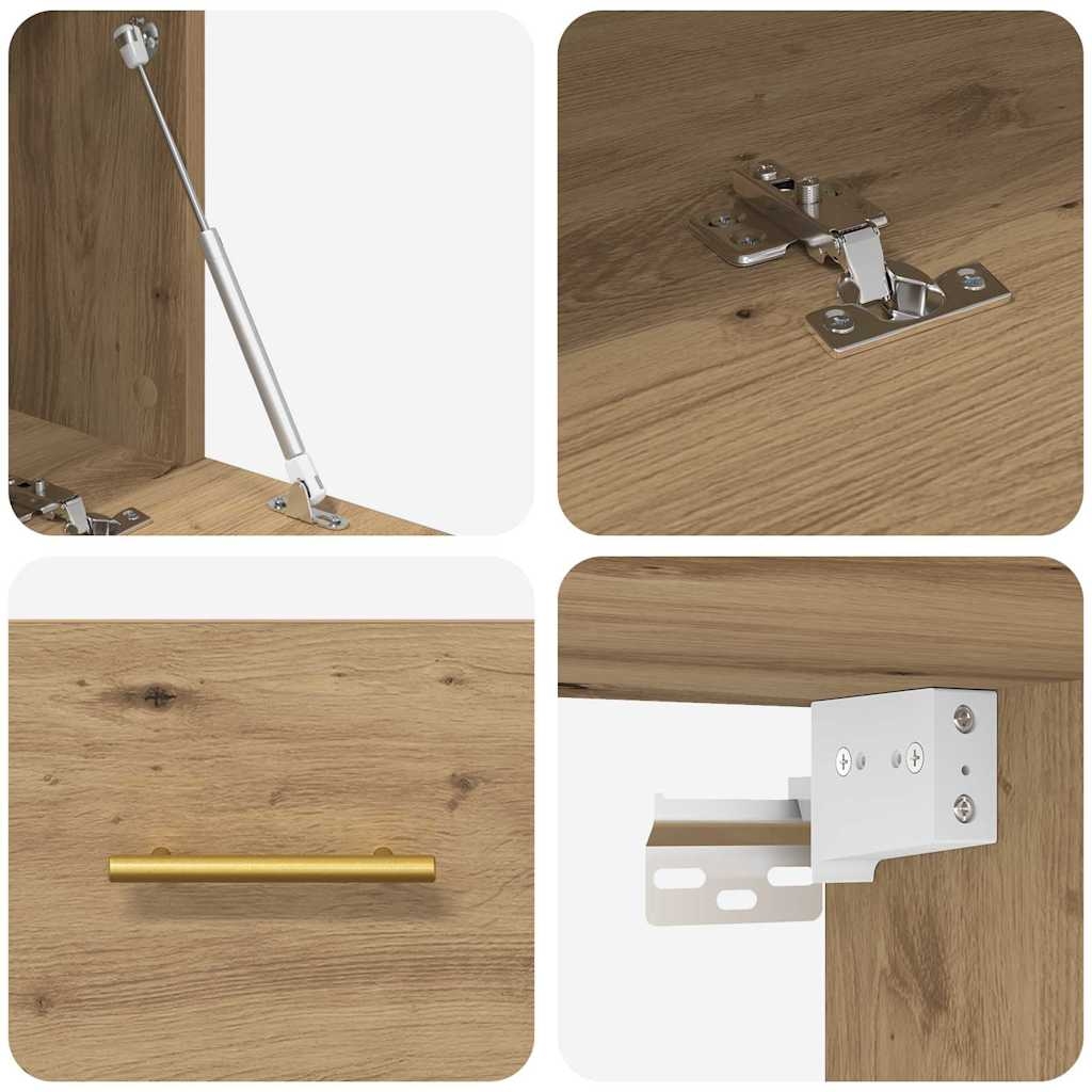 879565 9 Dulap de perete Pe perete stejar artizanal 100 x 36.5 x 35 cm Dulap de perete Pe perete stejar artizanal 100 x 36.5 x 35 cm - imagine 9