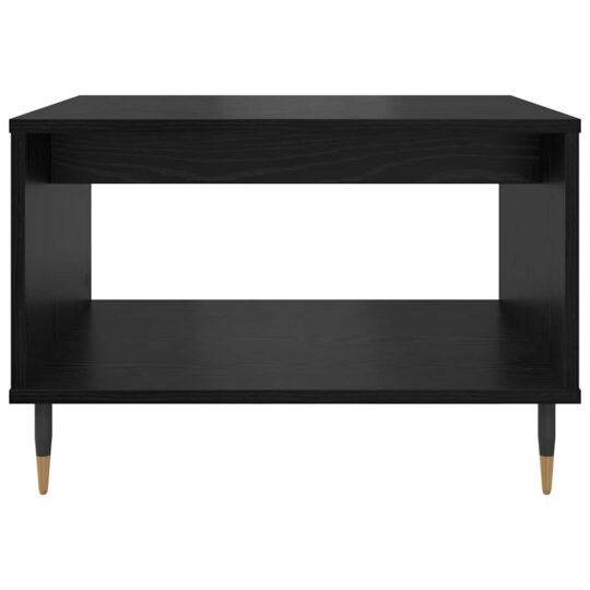 879608 5 Masă de cafea Stejar negru 60 x 50 x 40 cm Lemn compozit 879608 5