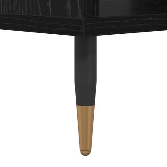 879608 9 Masă de cafea Stejar negru 60 x 50 x 40 cm Lemn compozit 879608 9