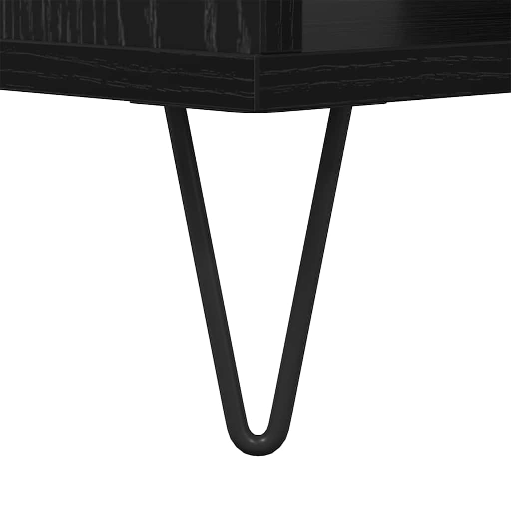 879611 9 Masă de cafea Stejar negru 60 x 50 x 40 cm Lemn compozit Masă de cafea Stejar negru 60 x 50 x 40 cm Lemn compozit - imagine 9