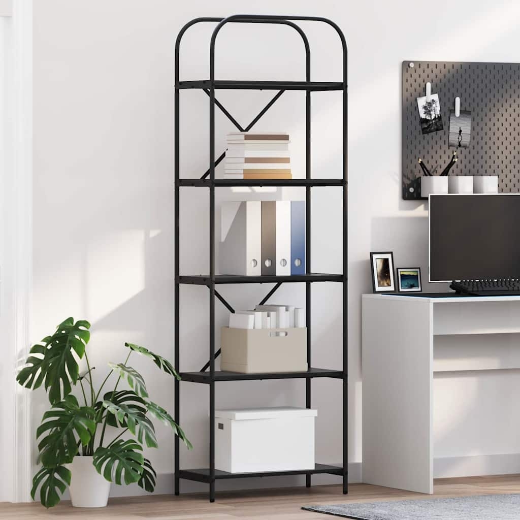 879851 1 Raft pentru cărți Stejar negru 60 x 30 x 183 cm Lemn compozit Raft pentru cărți Stejar negru 60 x 30 x 183 cm Lemn compozit