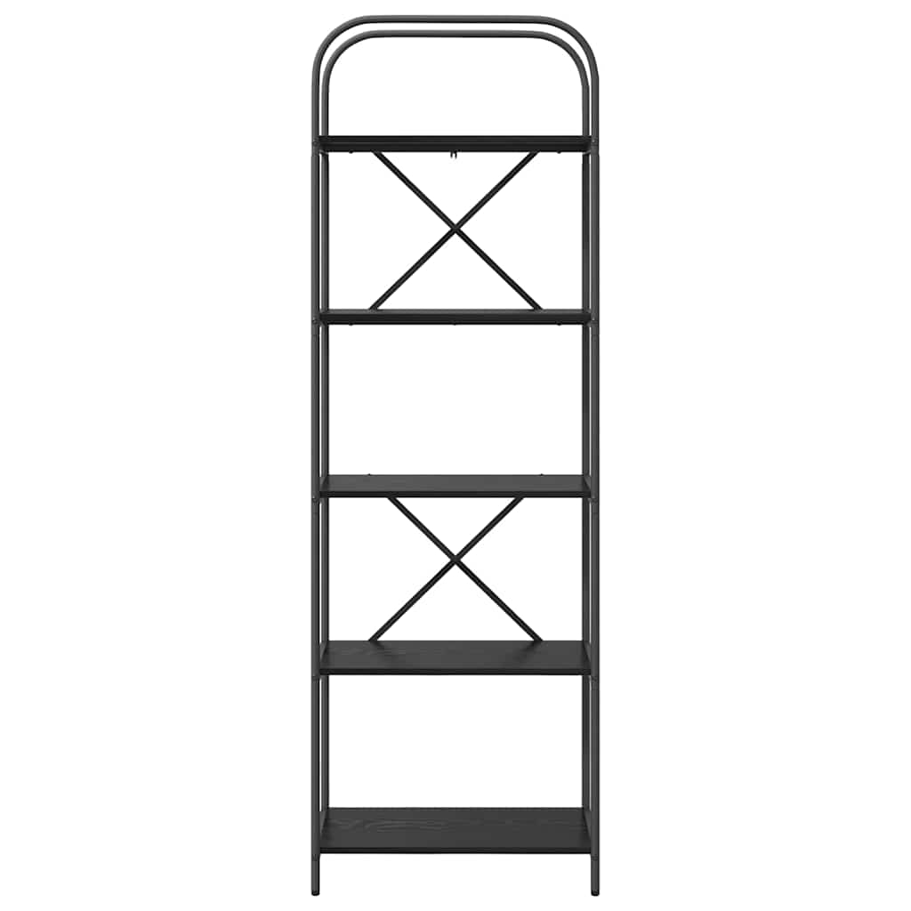 879851 5 Raft pentru cărți Stejar negru 60 x 30 x 183 cm Lemn compozit Raft pentru cărți Stejar negru 60 x 30 x 183 cm Lemn compozit - imagine 5