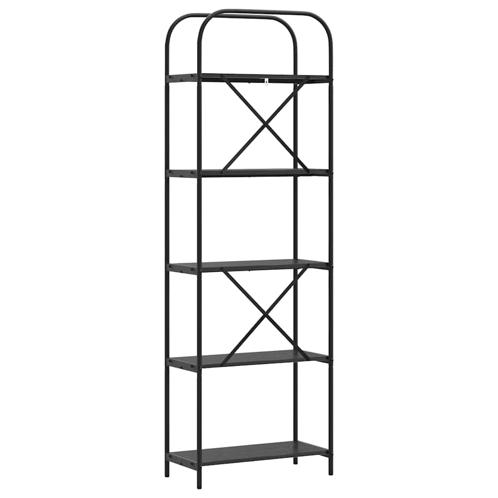 879851 7 Raft pentru cărți Stejar negru 60 x 30 x 183 cm Lemn compozit Raft pentru cărți Stejar negru 60 x 30 x 183 cm Lemn compozit - imagine 7