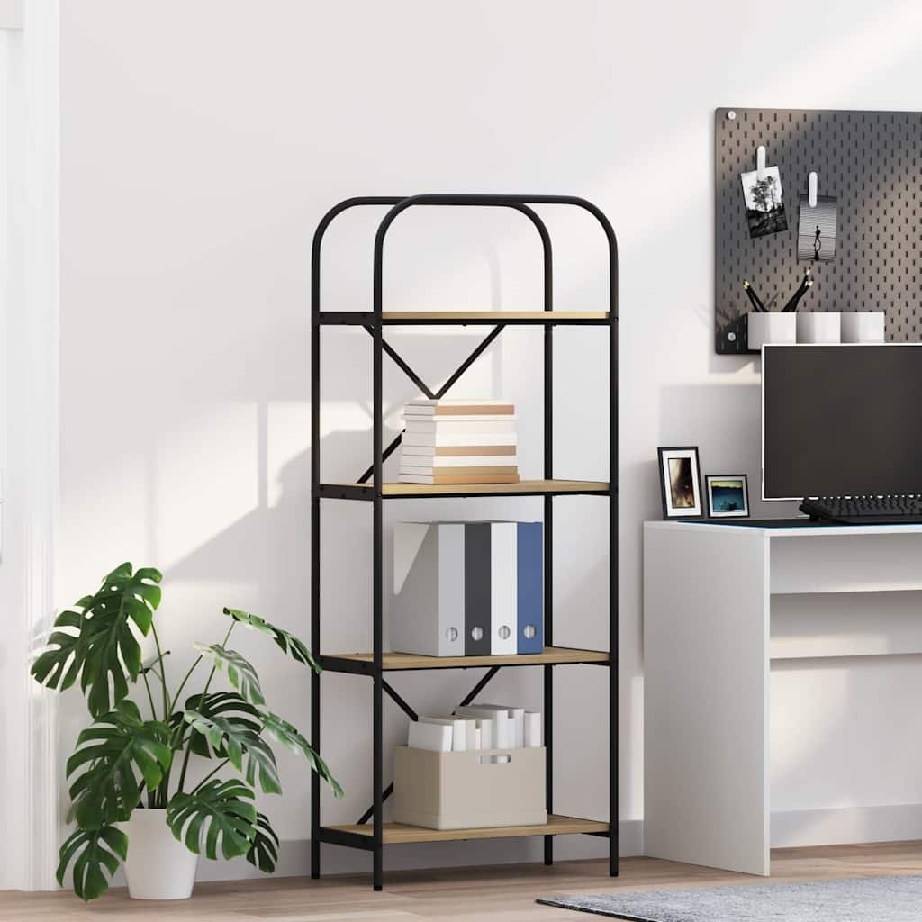 879858 1 Raft pentru cărți Stejar sonoma 60 x 30 x 146 cm Lemn compozit Raft pentru cărți Stejar sonoma 60 x 30 x 146 cm Lemn compozit