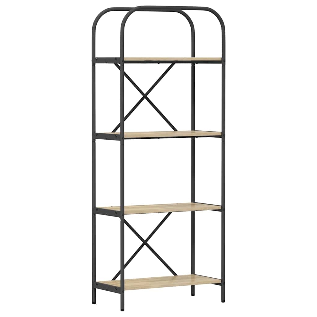 879858 2 Raft pentru cărți Stejar sonoma 60 x 30 x 146 cm Lemn compozit Raft pentru cărți Stejar sonoma 60 x 30 x 146 cm Lemn compozit - imagine 2