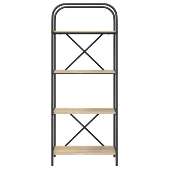 879858 5 Raft pentru cărți Stejar sonoma 60 x 30 x 146 cm Lemn compozit 879858 5