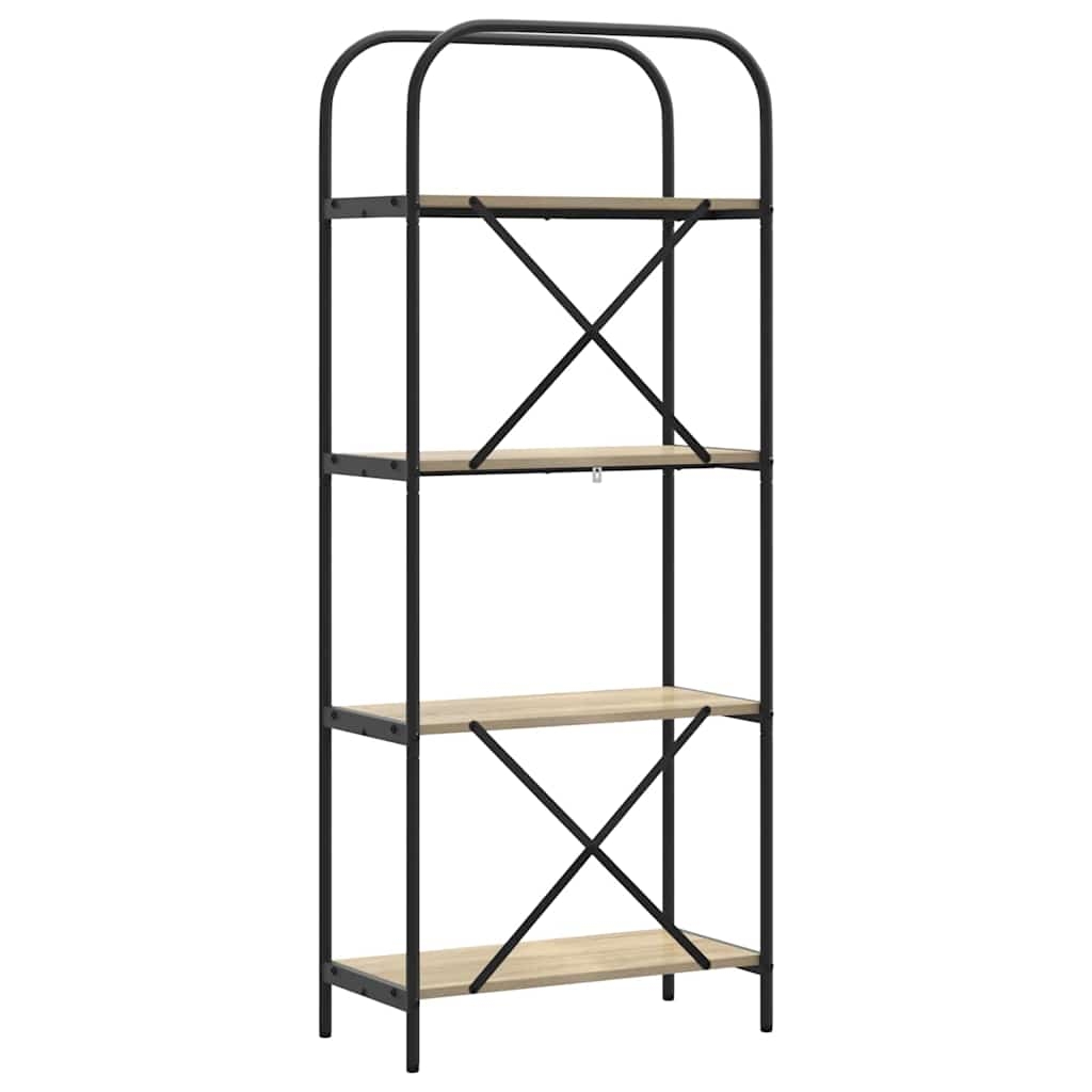 879858 7 Raft pentru cărți Stejar sonoma 60 x 30 x 146 cm Lemn compozit Raft pentru cărți Stejar sonoma 60 x 30 x 146 cm Lemn compozit - imagine 7