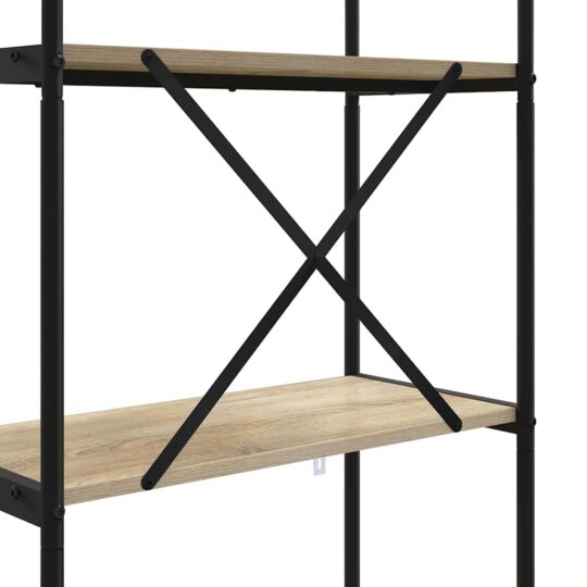 879858 9 Raft pentru cărți Stejar sonoma 60 x 30 x 146 cm Lemn compozit 879858 9