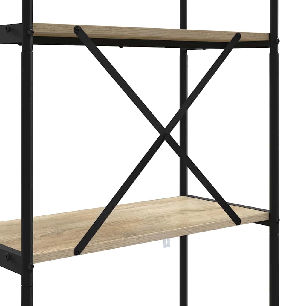 879858 9 Raft pentru cărți Stejar sonoma 60 x 30 x 146 cm Lemn compozit Raft pentru cărți Stejar sonoma 60 x 30 x 146 cm Lemn compozit - imagine 9