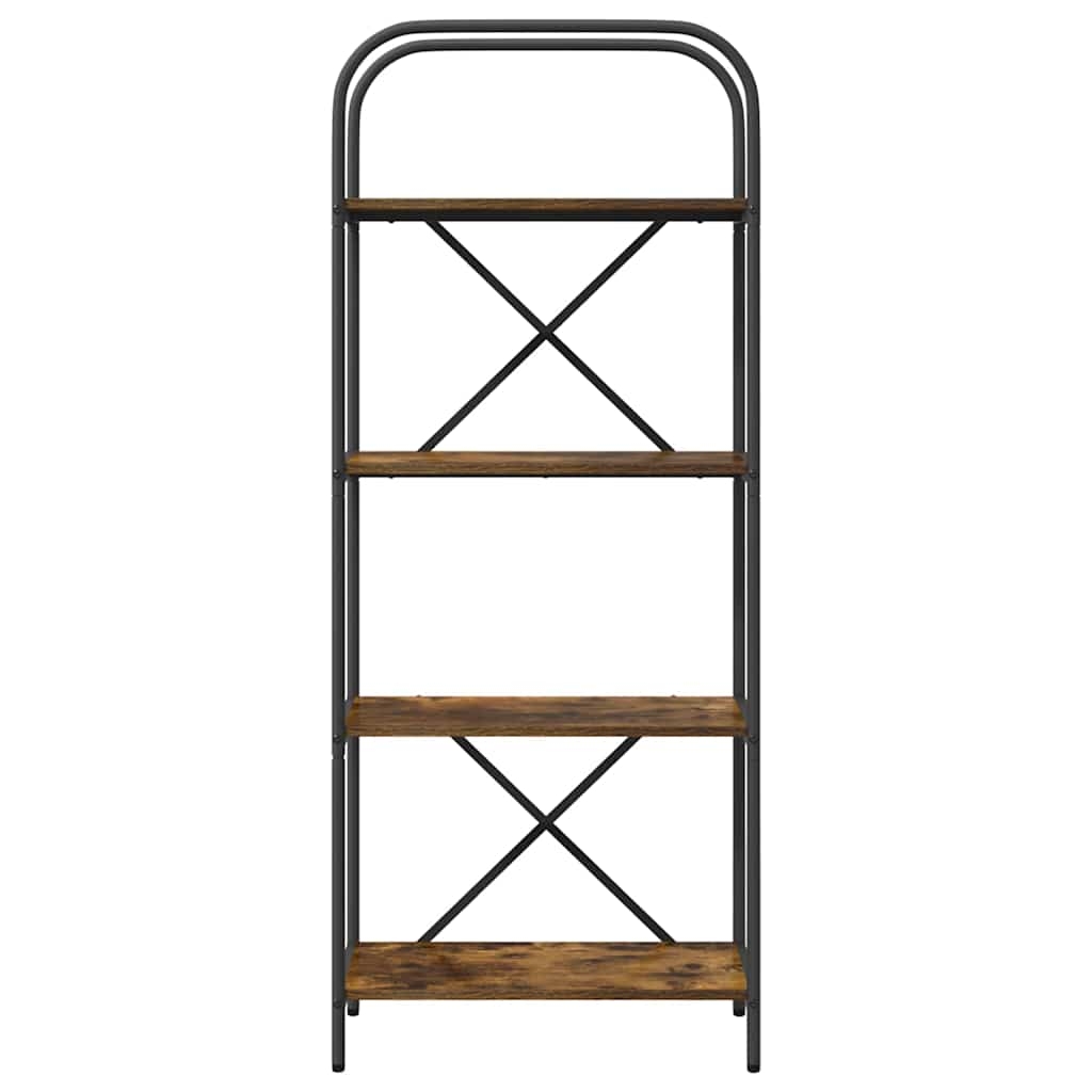 879859 5 Raft pentru cărți Stejar afumat 60 x 30 x 146 cm Lemn compozit Raft pentru cărți Stejar afumat 60 x 30 x 146 cm Lemn compozit - imagine 5