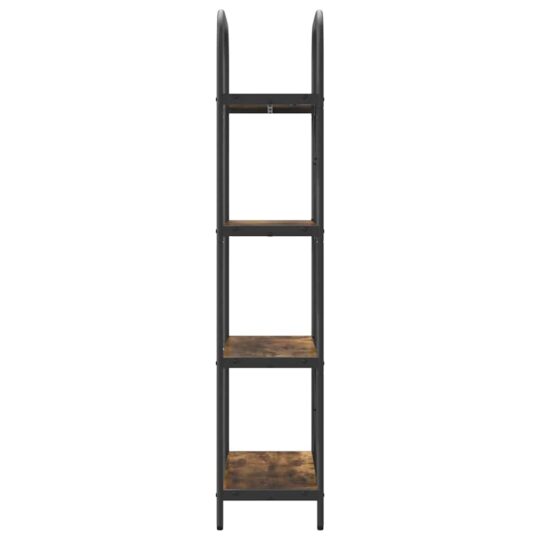 879859 6 Raft pentru cărți Stejar afumat 60 x 30 x 146 cm Lemn compozit 879859 6