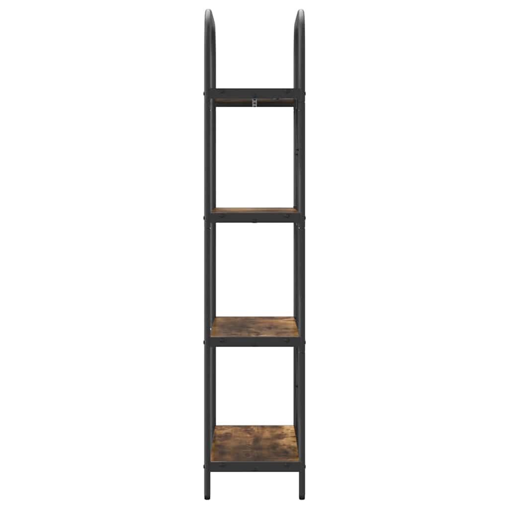 879859 6 Raft pentru cărți Stejar afumat 60 x 30 x 146 cm Lemn compozit Raft pentru cărți Stejar afumat 60 x 30 x 146 cm Lemn compozit - imagine 6