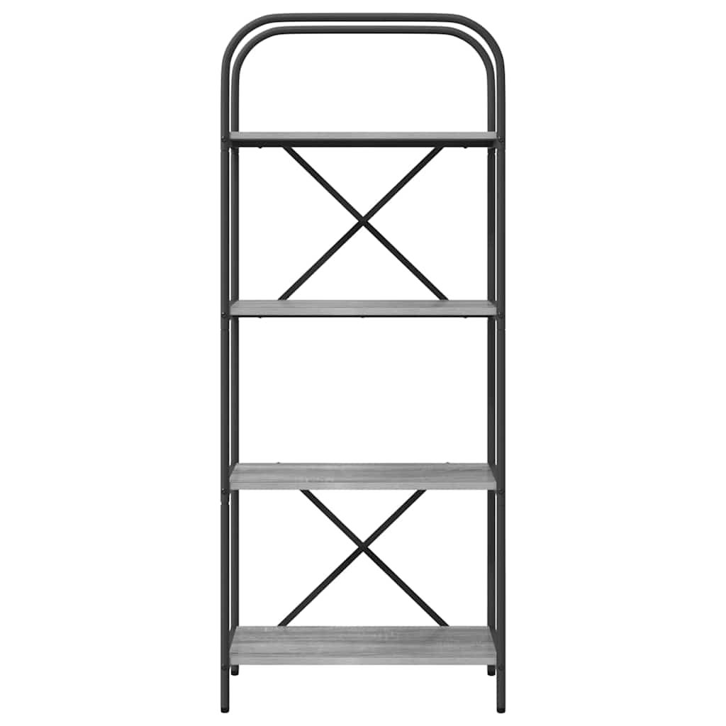 879860 5 Raft pentru cărți sonoma gri 60 x 30 x 146 cm Lemn compozit Raft pentru cărți sonoma gri 60 x 30 x 146 cm Lemn compozit - imagine 5