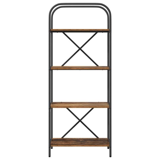 879861 5 Raft pentru cărți Lemn vechi 60 x 30 x 146 cm Lemn compozit 879861 5