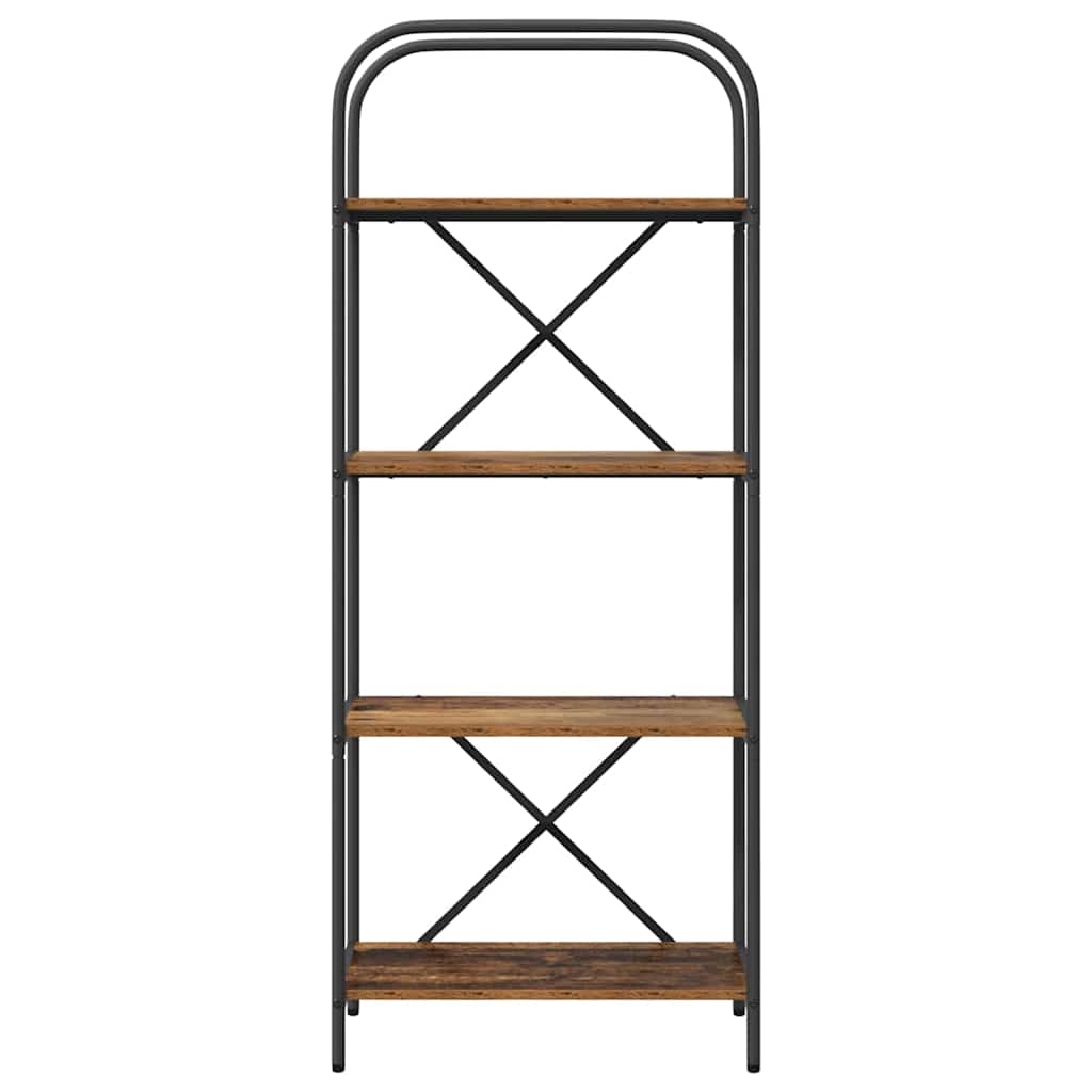 879861 5 Raft pentru cărți Lemn vechi 60 x 30 x 146 cm Lemn compozit Raft pentru cărți Lemn vechi 60 x 30 x 146 cm Lemn compozit - imagine 5