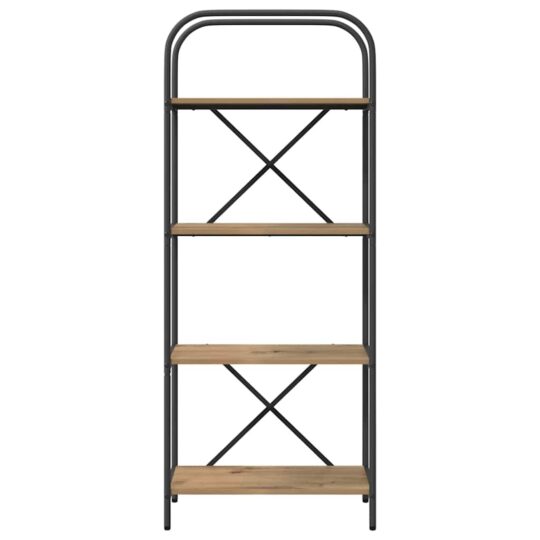 879862 5 Raft pentru cărți stejar artizanal 60 x 30 x 146 cm 879862 5