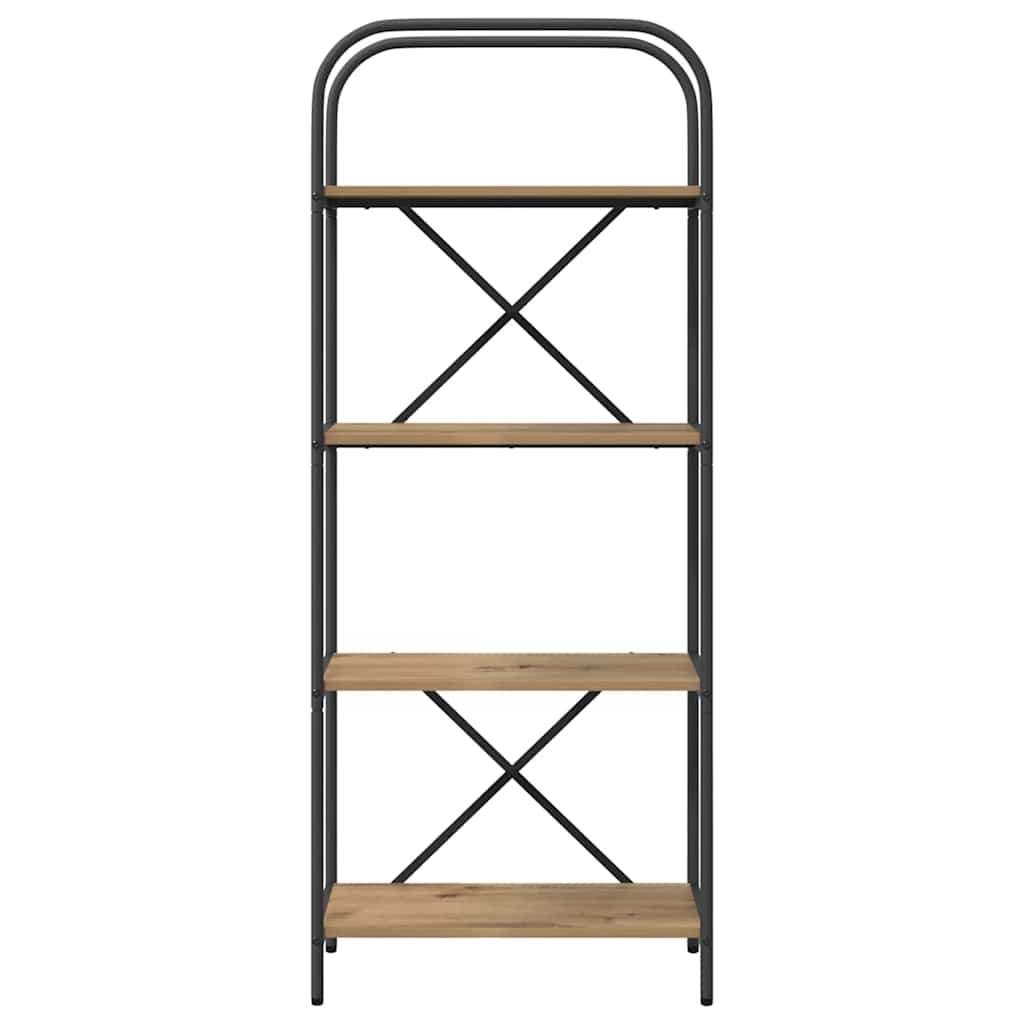 879862 5 Raft pentru cărți stejar artizanal 60 x 30 x 146 cm Raft pentru cărți stejar artizanal 60 x 30 x 146 cm - imagine 5