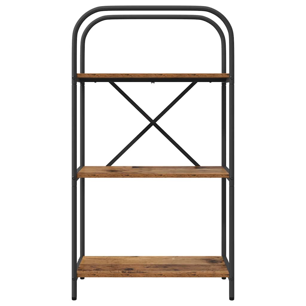 879867 5 Raft pentru cărți Lemn vechi 60 x 30 x 109 cm Lemn compozit Raft pentru cărți Lemn vechi 60 x 30 x 109 cm Lemn compozit - imagine 5