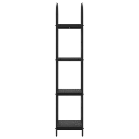 879875 6 Raft pentru cărți Stejar negru 40 x 30 x 146 cm Lemn compozit 879875 6