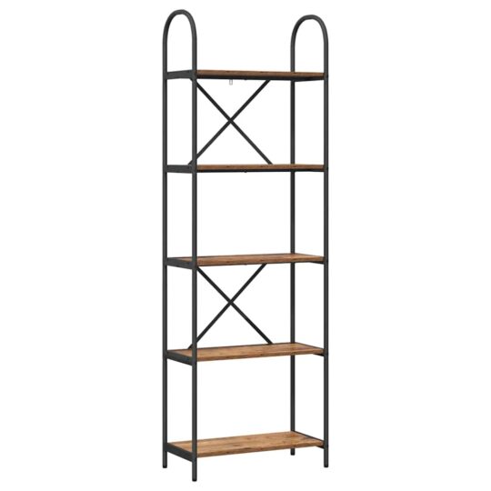 Alternative view of Raft pentru cărți Lemn vechi 60 x 30 x 183 cm Lemn compozit