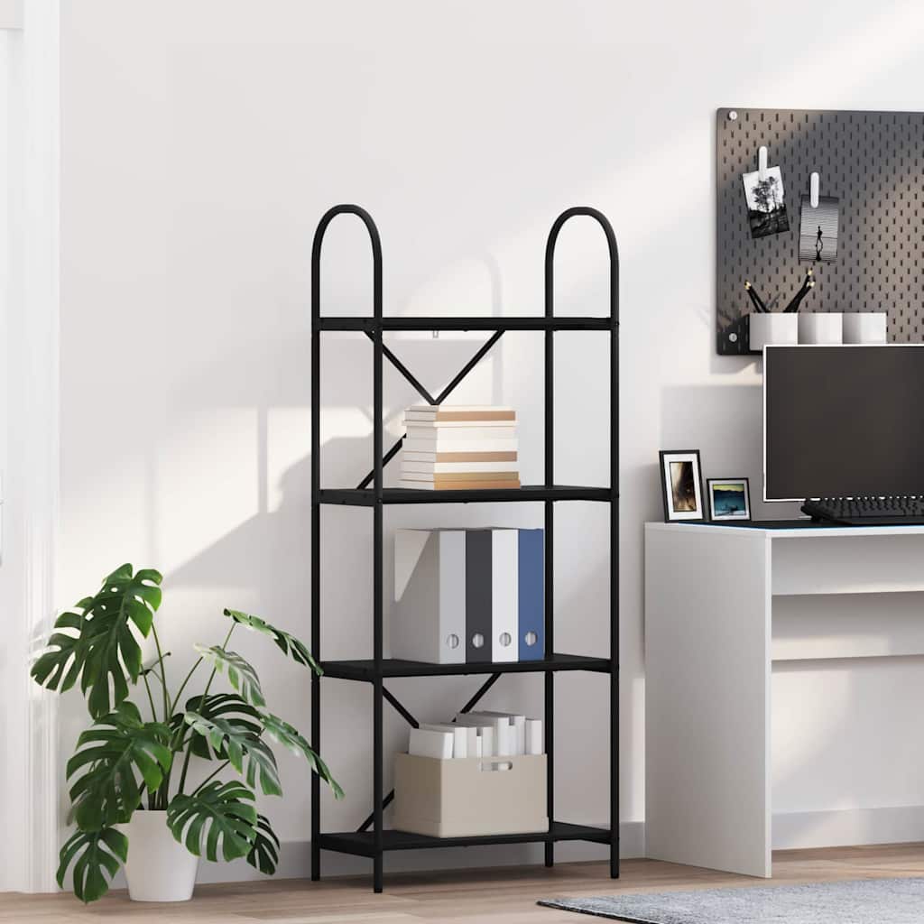 879911 1 Raft pentru cărți Stejar negru 60 x 30 x 146 cm Lemn compozit Raft pentru cărți Stejar negru 60 x 30 x 146 cm Lemn compozit