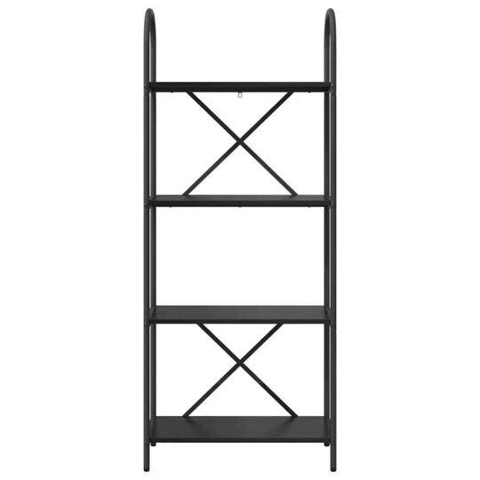 879911 5 Raft pentru cărți Stejar negru 60 x 30 x 146 cm Lemn compozit 879911 5