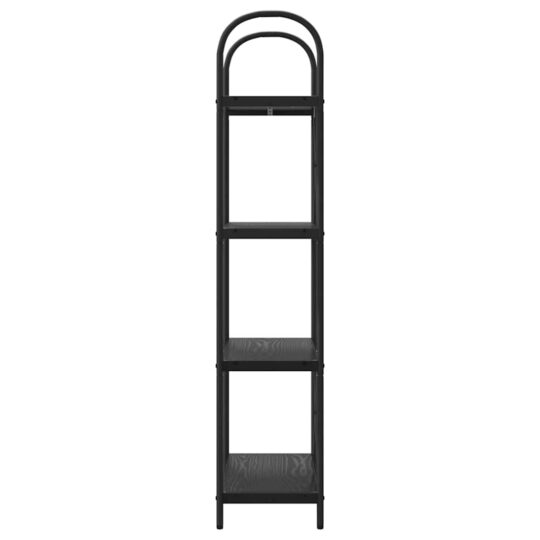 879911 6 Raft pentru cărți Stejar negru 60 x 30 x 146 cm Lemn compozit 879911 6