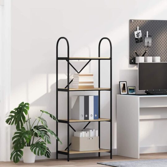 Raft pentru cărți Stejar sonoma 60 x 30 x 146 cm Lemn compozit