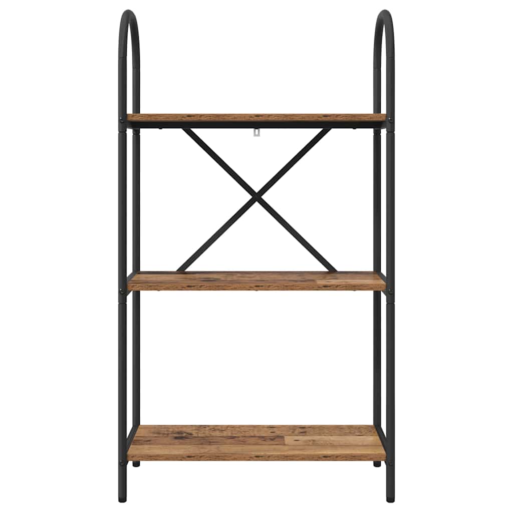 879921 5 Raft pentru cărți Lemn vechi 60 x 30 x 109 cm Lemn compozit Raft pentru cărți Lemn vechi 60 x 30 x 109 cm Lemn compozit - imagine 5