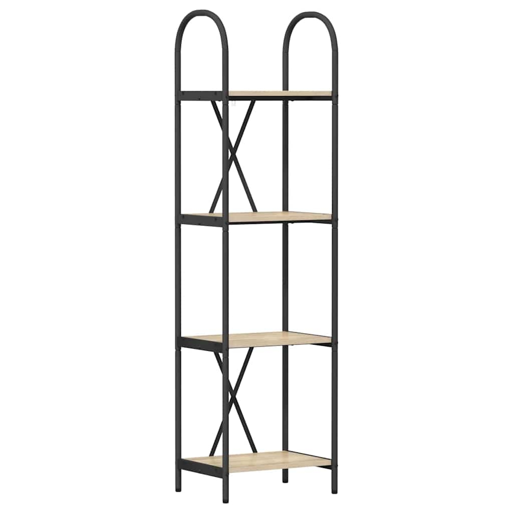 879930 2 Raft pentru cărți Stejar sonoma 40 x 30 x 146 cm Lemn compozit Raft pentru cărți Stejar sonoma 40 x 30 x 146 cm Lemn compozit - imagine 2