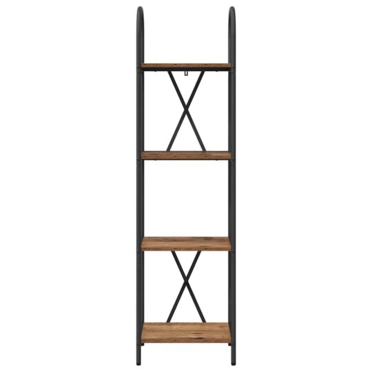 879933 5 Raft pentru cărți Lemn vechi 40 x 30 x 146 cm Lemn compozit 879933 5