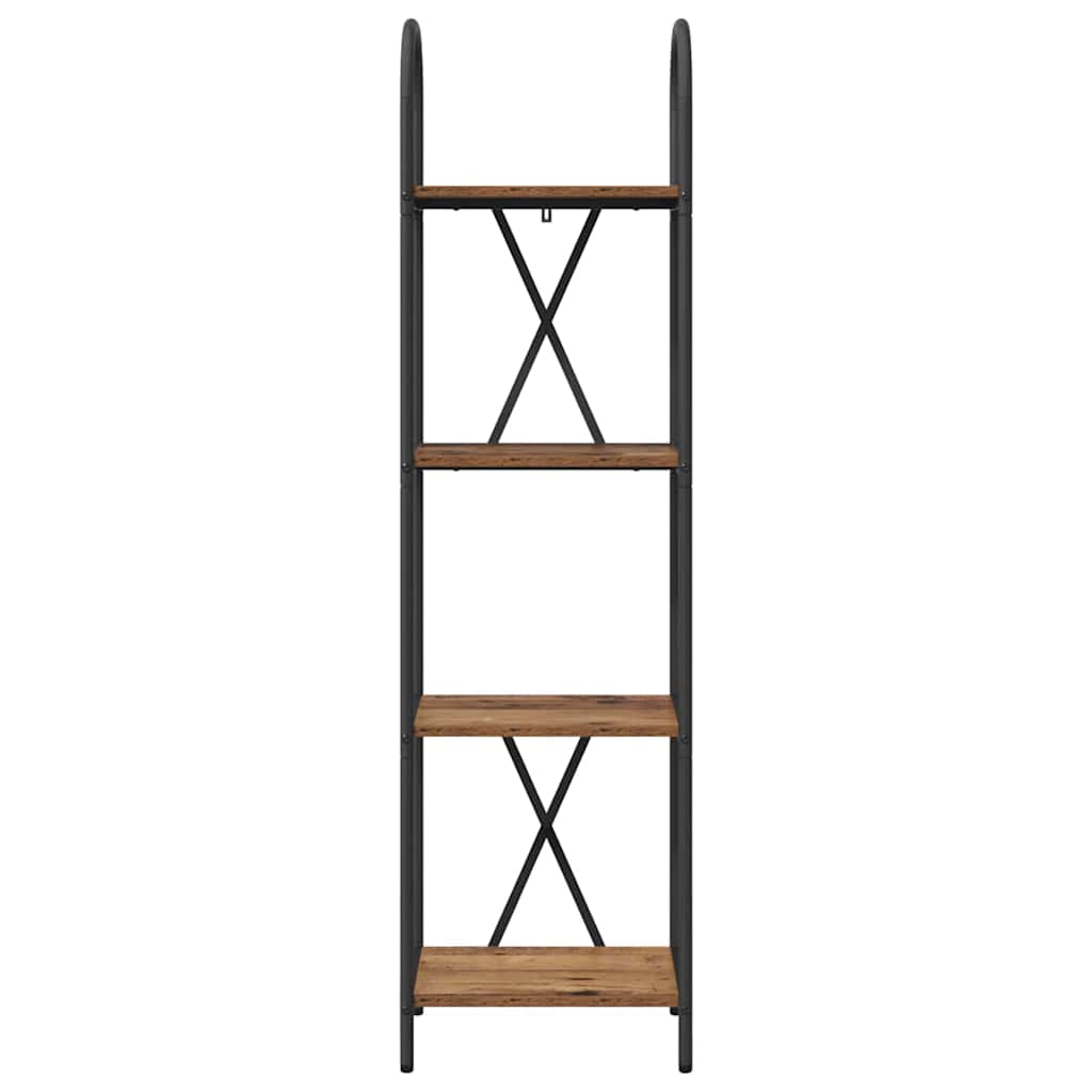 879933 5 Raft pentru cărți Lemn vechi 40 x 30 x 146 cm Lemn compozit Raft pentru cărți Lemn vechi 40 x 30 x 146 cm Lemn compozit - imagine 5