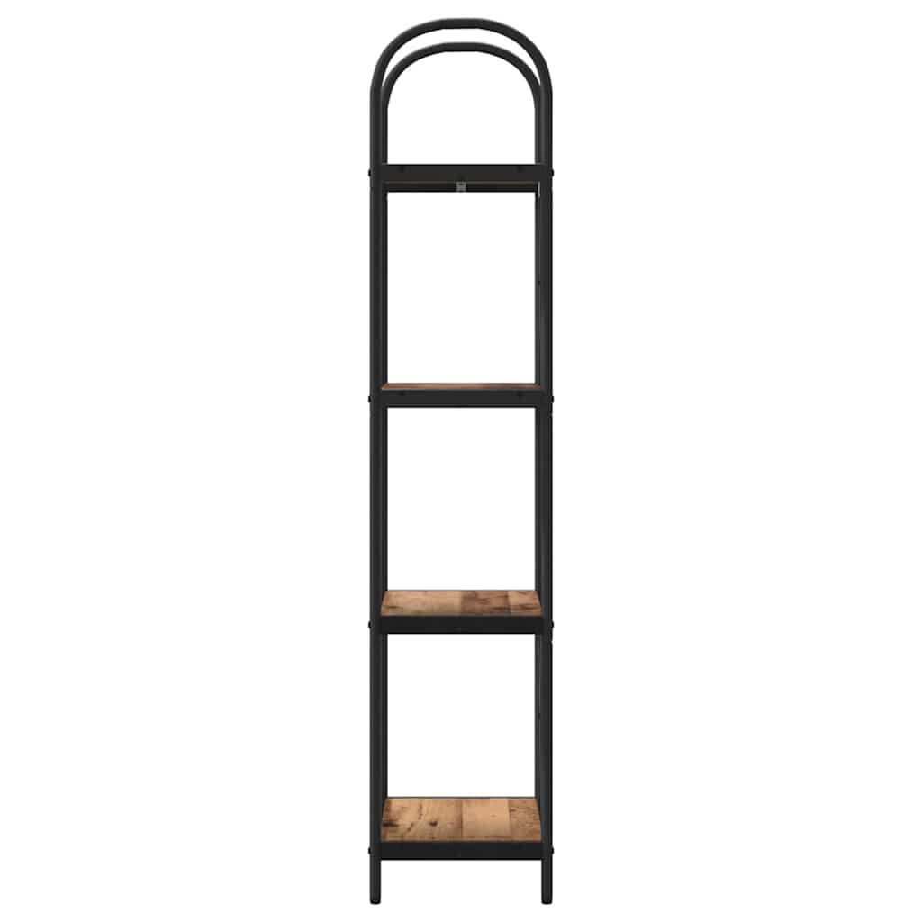 879933 6 Raft pentru cărți Lemn vechi 40 x 30 x 146 cm Lemn compozit Raft pentru cărți Lemn vechi 40 x 30 x 146 cm Lemn compozit - imagine 6