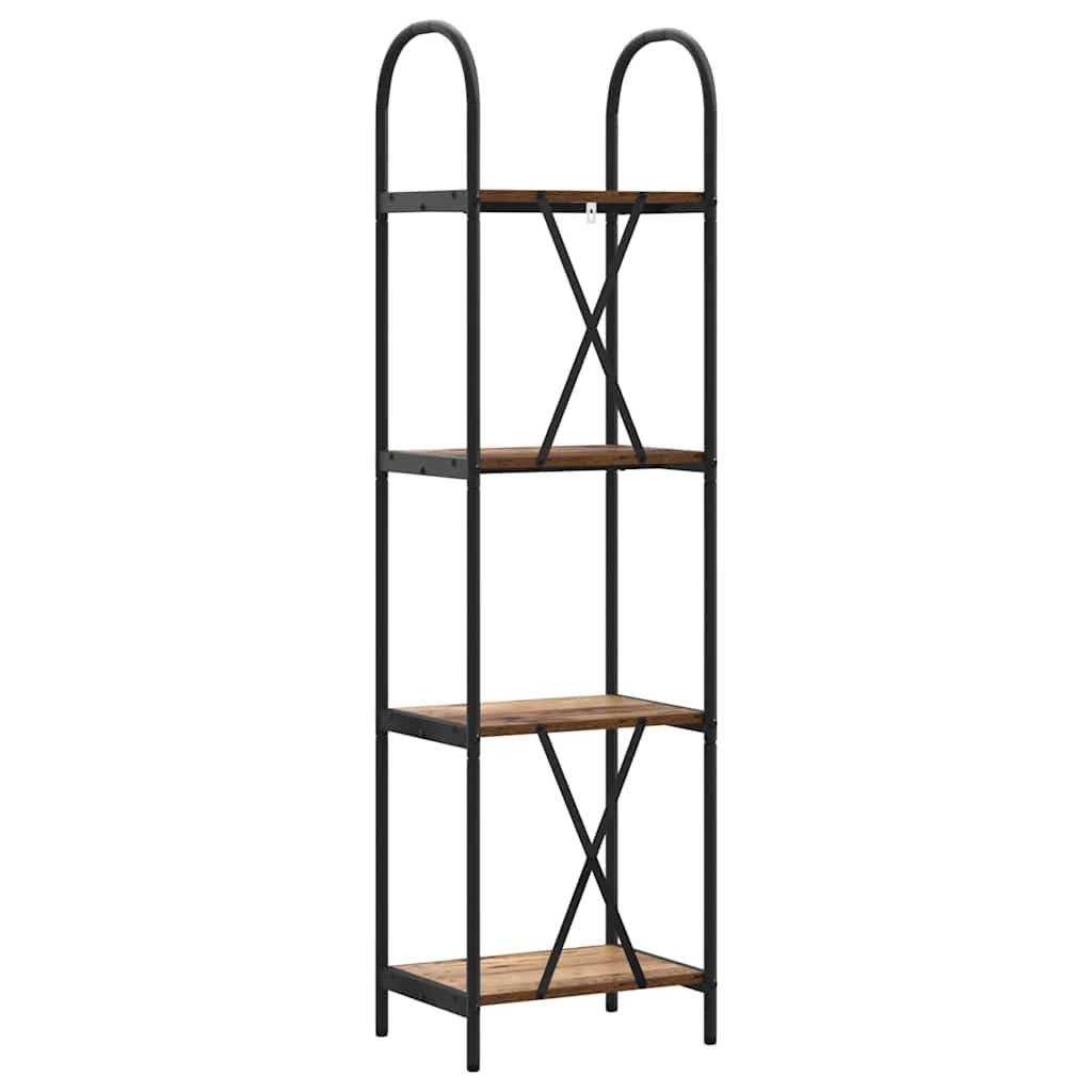 879933 7 Raft pentru cărți Lemn vechi 40 x 30 x 146 cm Lemn compozit Raft pentru cărți Lemn vechi 40 x 30 x 146 cm Lemn compozit - imagine 7