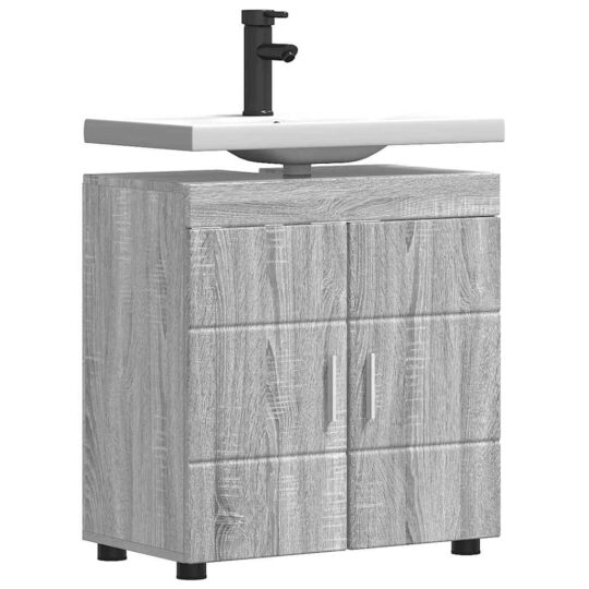 880327 3 Cabinet pentru chiuvetă de baie cu depozitare TULUM sonoma gri 880327 3